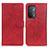 Custodia Portafoglio In Pelle Cover con Supporto A05D per OnePlus Nord N200 5G Rosso