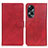 Custodia Portafoglio In Pelle Cover con Supporto A05D per Oppo A78 4G Rosso