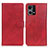 Custodia Portafoglio In Pelle Cover con Supporto A05D per Oppo F21 Pro 4G Rosso