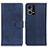 Custodia Portafoglio In Pelle Cover con Supporto A05D per Oppo F21s Pro 4G Blu