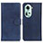 Custodia Portafoglio In Pelle Cover con Supporto A05D per Oppo Reno11 5G Blu