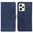 Custodia Portafoglio In Pelle Cover con Supporto A05D per Realme C35 Blu