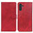 Custodia Portafoglio In Pelle Cover con Supporto A05D per Samsung Galaxy A04s Rosso