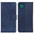 Custodia Portafoglio In Pelle Cover con Supporto A05D per Samsung Galaxy A22 5G Blu