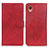 Custodia Portafoglio In Pelle Cover con Supporto A05D per Samsung Galaxy A22 5G SC-56B Rosso