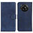 Custodia Portafoglio In Pelle Cover con Supporto A05D per Sharp Aquos R7s Blu
