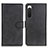 Custodia Portafoglio In Pelle Cover con Supporto A05D per Sony Xperia 10 IV SO-52C Nero