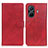 Custodia Portafoglio In Pelle Cover con Supporto A05D per Vivo T1 Pro 5G Rosso