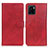 Custodia Portafoglio In Pelle Cover con Supporto A05D per Vivo Y01A Rosso