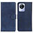 Custodia Portafoglio In Pelle Cover con Supporto A05D per Vivo Y02A Blu