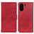 Custodia Portafoglio In Pelle Cover con Supporto A05D per Xiaomi Redmi 13C Rosso