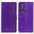 Custodia Portafoglio In Pelle Cover con Supporto A06D per Motorola Moto G Play (2023) Viola