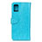 Custodia Portafoglio In Pelle Cover con Supporto A06D per Motorola Moto G100 5G Cielo Blu