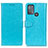 Custodia Portafoglio In Pelle Cover con Supporto A06D per Motorola Moto G50