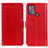 Custodia Portafoglio In Pelle Cover con Supporto A06D per Motorola Moto G50 Rosso