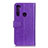 Custodia Portafoglio In Pelle Cover con Supporto A06D per Motorola Moto One Fusion Plus Viola