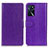 Custodia Portafoglio In Pelle Cover con Supporto A06D per Oppo A16 Viola