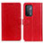 Custodia Portafoglio In Pelle Cover con Supporto A06D per Oppo A54 5G Rosso