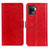 Custodia Portafoglio In Pelle Cover con Supporto A06D per Oppo Reno5 F Rosso