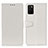 Custodia Portafoglio In Pelle Cover con Supporto A06D per Samsung Galaxy A02s Bianco