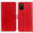 Custodia Portafoglio In Pelle Cover con Supporto A06D per Samsung Galaxy A02s Rosso