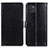 Custodia Portafoglio In Pelle Cover con Supporto A06D per Samsung Galaxy A03 Nero