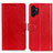 Custodia Portafoglio In Pelle Cover con Supporto A06D per Samsung Galaxy A13 4G Rosso