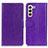 Custodia Portafoglio In Pelle Cover con Supporto A06D per Samsung Galaxy S23 5G Viola