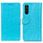 Custodia Portafoglio In Pelle Cover con Supporto A06D per Sony Xperia 10 III Lite