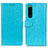 Custodia Portafoglio In Pelle Cover con Supporto A06D per Sony Xperia 5 III SO-53B