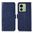 Custodia Portafoglio In Pelle Cover con Supporto A07D per Motorola Moto Edge (2023) 5G Blu