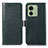 Custodia Portafoglio In Pelle Cover con Supporto A07D per Motorola Moto Edge 40 5G Verde