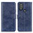 Custodia Portafoglio In Pelle Cover con Supporto A07D per Motorola Moto G Play (2023) Blu