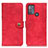 Custodia Portafoglio In Pelle Cover con Supporto A07D per Motorola Moto G50 Rosso