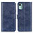 Custodia Portafoglio In Pelle Cover con Supporto A07D per Nokia C12 Plus Blu