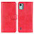 Custodia Portafoglio In Pelle Cover con Supporto A07D per Nokia C12 Plus Rosso