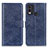 Custodia Portafoglio In Pelle Cover con Supporto A07D per Nokia C22 Blu