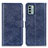 Custodia Portafoglio In Pelle Cover con Supporto A07D per Nokia G22 Blu