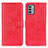 Custodia Portafoglio In Pelle Cover con Supporto A07D per Nokia G22 Rosso