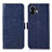 Custodia Portafoglio In Pelle Cover con Supporto A07D per Nothing Phone 2 Blu