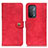 Custodia Portafoglio In Pelle Cover con Supporto A07D per OnePlus Nord N200 5G Rosso