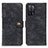 Custodia Portafoglio In Pelle Cover con Supporto A07D per Oppo A53s 5G Nero