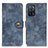 Custodia Portafoglio In Pelle Cover con Supporto A07D per Oppo A55 5G Blu