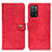Custodia Portafoglio In Pelle Cover con Supporto A07D per Oppo A55 5G Rosso