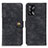 Custodia Portafoglio In Pelle Cover con Supporto A07D per Oppo A74 4G Nero