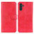 Custodia Portafoglio In Pelle Cover con Supporto A07D per Samsung Galaxy A04s Rosso