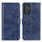 Custodia Portafoglio In Pelle Cover con Supporto A07D per Samsung Galaxy A15 4G Blu