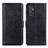 Custodia Portafoglio In Pelle Cover con Supporto A07D per Samsung Galaxy M34 5G Nero