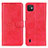 Custodia Portafoglio In Pelle Cover con Supporto A07D per Wiko Y82 Rosso