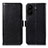 Custodia Portafoglio In Pelle Cover con Supporto A07D per Xiaomi Redmi 13C Nero